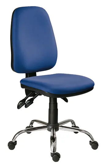 333 ASYN/CR židle kancelářská, látka BO BONDAI BN18 (6071) - látka modrá